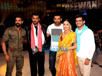 John Abraham promotes his film Satyameva Jayate on the sets of Dance Deewane