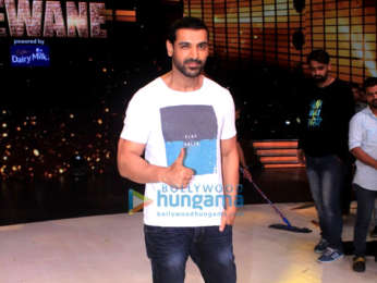 John Abraham promotes his film Satyameva Jayate on the sets of Dance Deewane