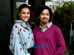 Kajol and Riddhi Sen snapped during Helicopter Eela promotions