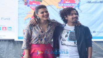 Kajol snapped promoting her film Helicopter Eela at NM College