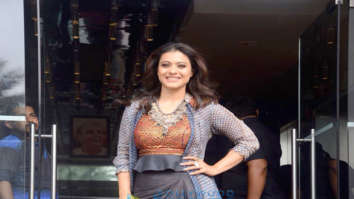 Kajol snapped promoting the film Helicopter Eela
