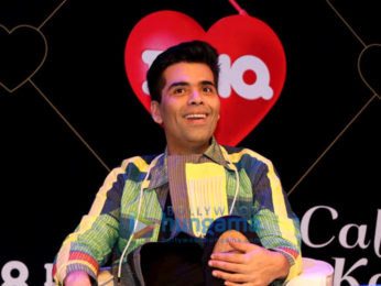 Karan Johar and Neha Dhupia snapped on sets of Calling Karan Season 2