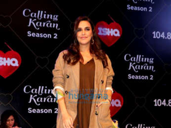 Karan Johar and Neha Dhupia snapped on sets of Calling Karan Season 2