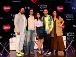 Karan Johar and Neha Dhupia snapped on sets of Calling Karan Season 2