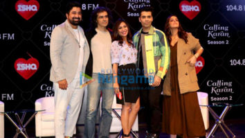 Karan Johar and Neha Dhupia snapped on sets of Calling Karan Season 2
