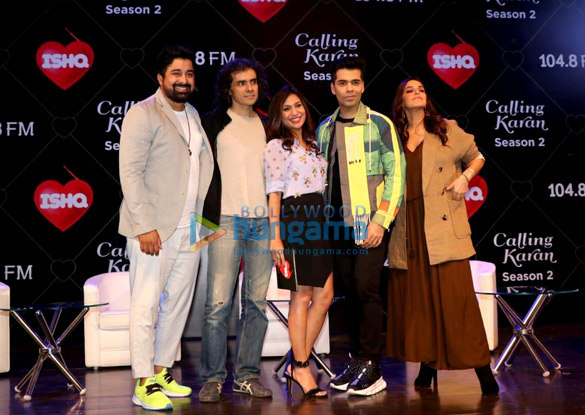 Karan Johar and Neha Dhupia snapped on sets of Calling Karan Season 2 Karan Johar and Neha Dhupia snapped on sets of Calling Karan Season 2