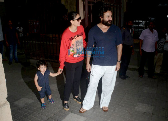 Kareena Kapoor Khan, Saif Ali Khan and Taimur Ali Khan snapped at Kunal Khemu’s residence at Khar Kareena Kapoor Khan, Saif Ali Khan and Taimur Ali Khan snapped at Kunal Khemu’s residence at Khar