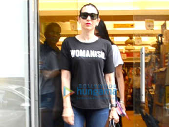 Karisma Kapoor snapped with her daughter at a book store