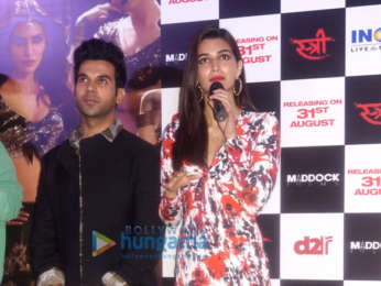 Kriti Sanon, Rajkummar Rao launch Stree song 'Aao Kabhi Haveli Pe' in Delhi