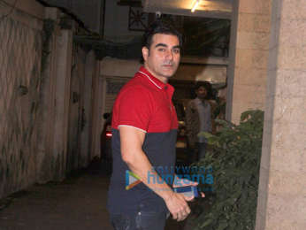 Malaika Arora, Arbaaz Khan, Amrita Arora and her husband snapped attending Malaika's mother's birthday party