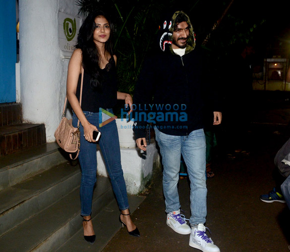 malavika mohanan and harshvardhan kapoor spotted at olive in bandra 3
