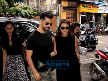 Neha Dhupia and Angad Bedi snapped after lunch at Sequel in Bandra