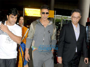 Nidhhi Agerwal and Akshay Kumar snapped at the airport