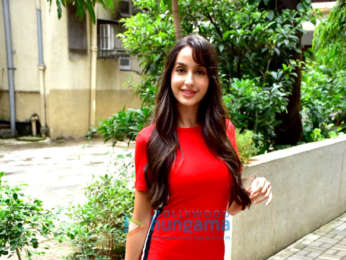 Nora Fatehi snapped at Maddock Films' office in Bandra