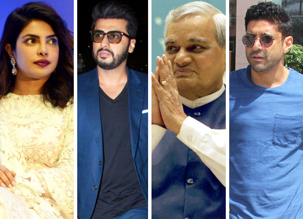 Priyanka Chopra, Arjun Kapoor, Farhan Akhtar and others offer condolences after the demise of former Prime Minister Atal Bihari Vajpayee Priyanka Chopra, Arjun Kapoor, Farhan Akhtar and others offer condolences after the demise of former Prime Minister Atal Bihari Vajpayee