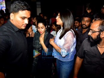 Priyanka Chopra, Janhvi Kapoor and Ishaan Khatter snapped at Bastain in Bandra