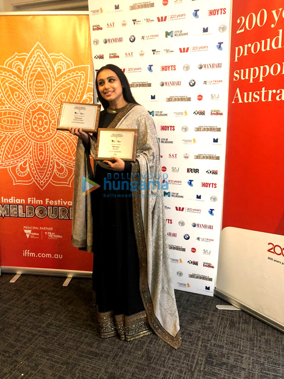 Rani Mukerji, Rajkumar Hirani and Richa Chadda receive awards at Indian Film Festival of Melbourne 2018 Rani Mukerji, Rajkumar Hirani and Richa Chadda receive awards at Indian Film Festival of Melbourne 2018