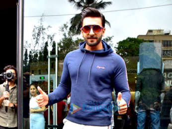 Ranveer Singh snapped at the Jack and Jones store in Bandra