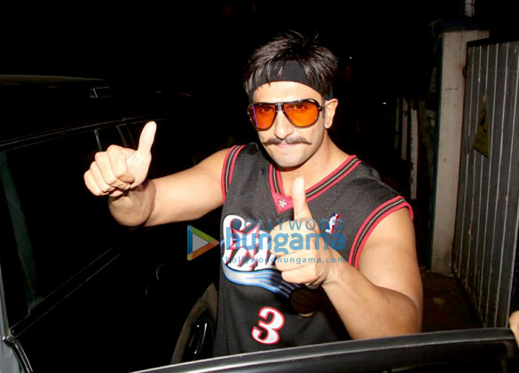 Ranveer Singh spotted at dubbing studio Ranveer Singh spotted at dubbing studio