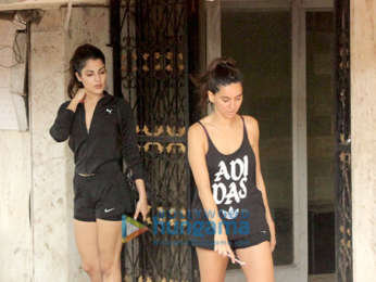 Rhea Chakraborty and Shibani Dandekar snapped at the gym