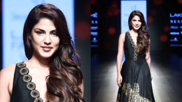 Lakme Fashion Week Winter Festive 2018: Rhea Chakraborty looks stunning in black for Urvashi Joneja!