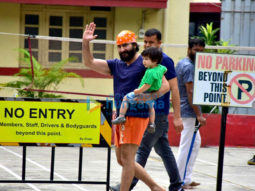 Saif Ali Khan and Taimur Ali Khan snapped in Bandra