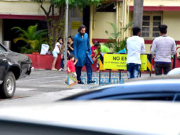 Saif Ali Khan and Taimur Ali Khan snapped playing football