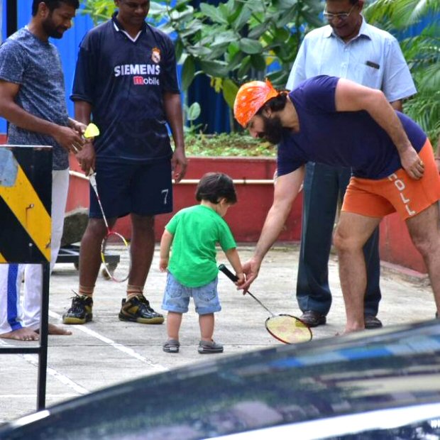 Saif Ali Khan indulges Taimur in a game of badminton as mommy Kareena Kapoor is away on a gym run (see pics) Saif Ali Khan indulges Taimur in a game of badminton as mommy Kareena Kapoor is away on a gym run (see pics)