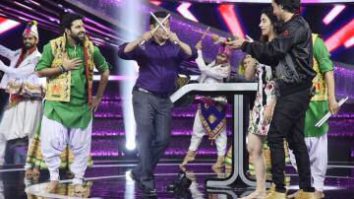 Loveratri: Salman Khan plays garba with Aayush Sharma and Warina Hussain on the sets of Dus Ka Dum (see pics)
