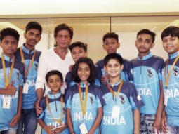 Shah Rukh Khan meets childhood cancer survivors who will represent India at the World Children’s Winners games 2018 in Moscow