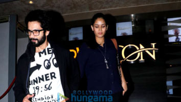 Shahid Kapoor and Mira Rajput spotted after watching Gold at PVR Icon in Andheri
