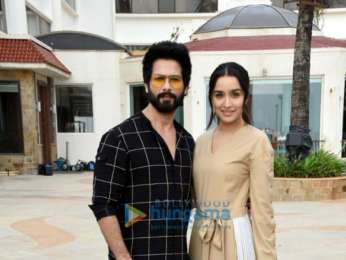 Shahid Kapoor and Shraddha Kapoor snapped promoting their film Batti Gul Meter Chalu