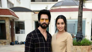 Shahid Kapoor and Shraddha Kapoor snapped promoting their film Batti Gul Meter Chalu