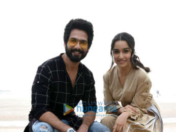 Shahid Kapoor and Shraddha Kapoor snapped promoting their film Batti Gul Meter Chalu
