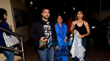 Shilpa Shetty snapped with her family at PVR Juhu