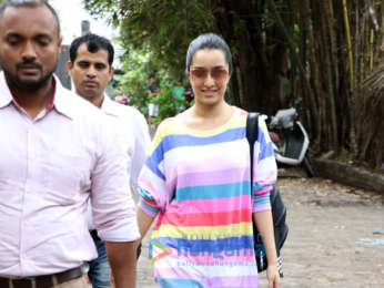 Shraddha Kapoor snapped at Sunny Super Sound in Juhu
