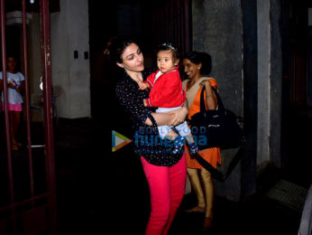 Soha Ali Khan snapped with daughter Inaaya Naumi Kemmu in Bandra