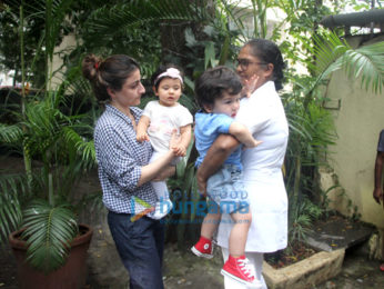 Soha Ali Khan visits Taimur Ali Khan's playschool with Inaaya Naumi