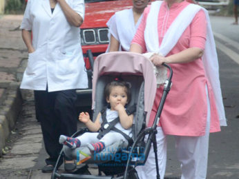 Soha Ali Khan's daughter Inaaya Naumi snapped out and about in Mumbai