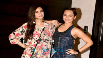 Sonakshi Sinha and Diana Penty snapped promoting the film Happy Phirr Bhag Jayegi
