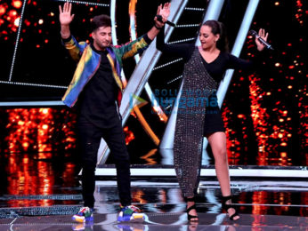 Sonakshi Sinha snapped on the sets of Indian Idol