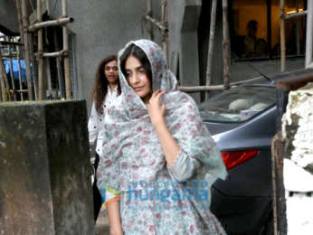 Sonam Kapoor Ahuja and Pooja Bedi snapped at Kromakay salon in Juhu