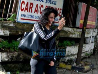 Sonam Kapoor Ahuja and Pooja Bedi snapped at Kromakay salon in Juhu