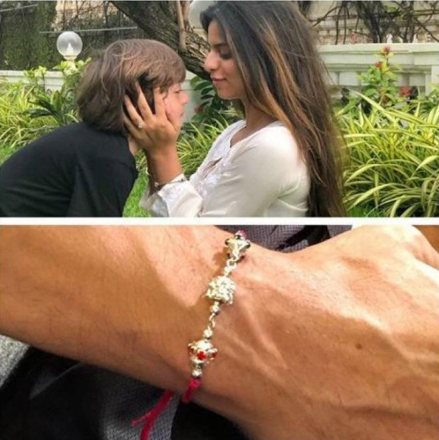 Suhana Khan’s cute Rakhi moment with AbRam gets captured by doting daddy Shah Rukh Khan (see pic)