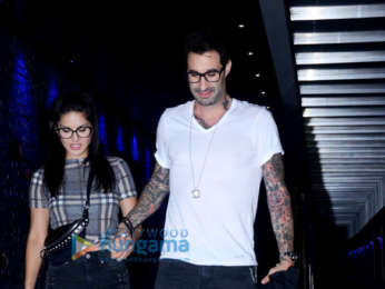 Sunny Leone and Daniel Weber spotted at Hakkasan in Bandra