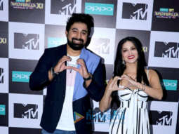 Sunny Leone and Rannvijay Singh grace the launch of ‘MTV Splitsvilla 11’ at the Viacom 18 office