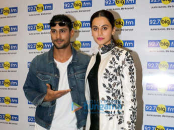 Taapsee Pannu, Prateik Babbar and Anubhav Sinha promote Mulk at 92.7 Big FM radio station