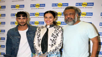 Taapsee Pannu, Prateik Babbar and Anubhav Sinha promote Mulk at 92.7 Big FM radio station