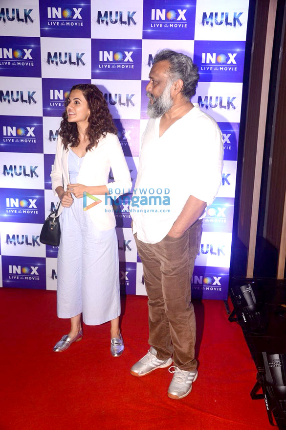 taapsee pannu and anubhav sinha snapped visiting inox 3