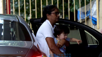 Taimur Ali Khan spotted at Karisma Kapoor’s house